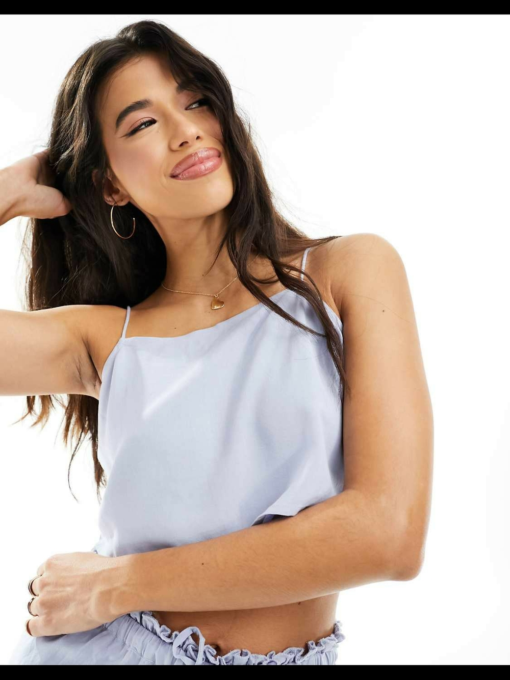 Luna Cornflower Blue Tie-Strap Tube Top (S-M)